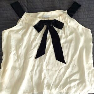 Silk camisole with bow